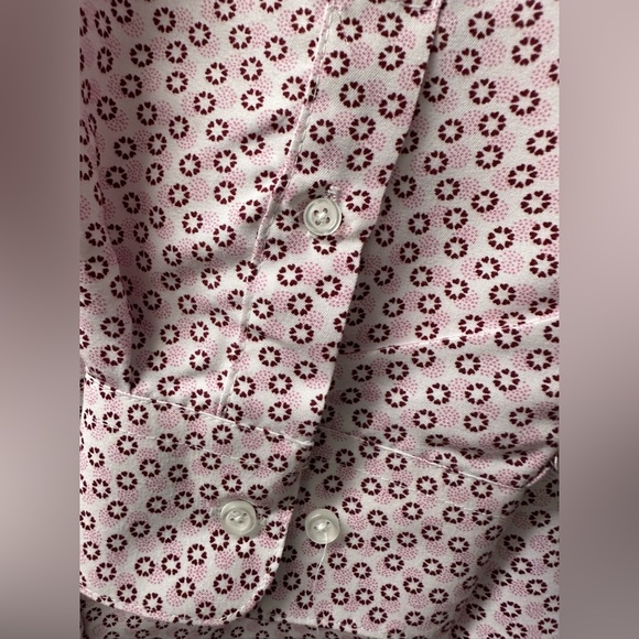 CALABRUM Men's Multicolored Modern-Fit Performance Dress Shirt Size 18-1… - Picture 6 of 10